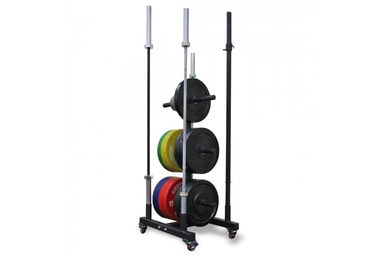 Vertical Plate Tree: Load bumper plates at all levels