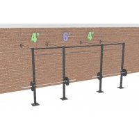14' Wall Mount Rig (8 Pull-up Stations & 2 Racks)