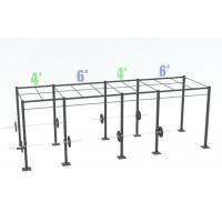 20' Cross Rig Intermediate (1) - 2' Monkey Bar Spacing