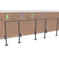 20' Wall Mount Rig (11 Pull-up Stations & 2 Racks)