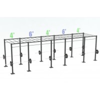 24ft Cross Rig with (19) Monkey Bars