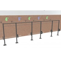 24' Wall Mount Rig (13 Pull-up Stations & 3 Racks)