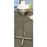 40" high. 11" diameter bowl. 7" bowl depth
