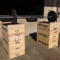 Wood Jerk Blocks (pair)
