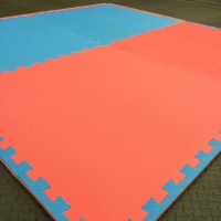 (4) EVA Foam Puzzle Mats + (8) Finishing Strips