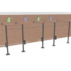 20' Wall Mount Rig SINGLE Bars