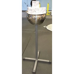 40" high. 11" diameter bowl. 7" bowl depth