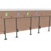 20' Wall Mount Rig (11 Pull-up Stations & 2 Racks)