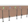 20' Wall Mount Rig SINGLE Bars