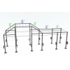 14ft Cross RigZilla with 6ft add-on, 4ft add-on and (8) Monkey Bars
