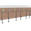 24' Wall Mount Rig (13 Pull-up Stations & 3 Racks)