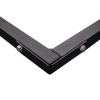 Bolt-in corners screw in flush to the inner side of frame: Easy, tight fit for tiles 