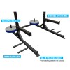 Included: (2) welded plate sleeves, (2) removable spotter arms, (4) removable peg bars