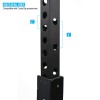 Holes on all 4 sides of uprights